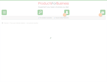 Tablet Screenshot of productsforbusiness.co.uk